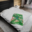 Key Lime Green - Velveteen Plush Blanket