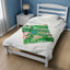 Key Lime Green - Velveteen Plush Blanket