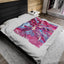 Bougainvillea Pink - Velveteen Plush Blanket