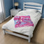 Bougainvillea Pink - Velveteen Plush Blanket